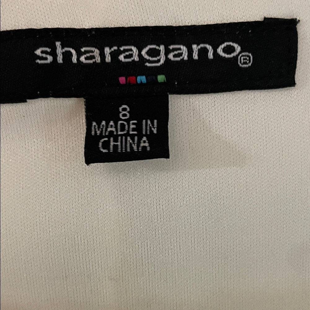 Sharagano Cream Textured Dress - Picture 2 of 3